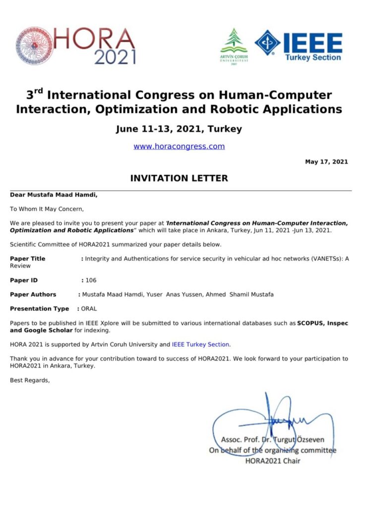 طالبة من هندسة تقنيات الحاسوب بكلية المعارف الجامعة تحصل على قبول نشر في مؤتمر IEEE ضمن مستوعبات سكوباس.