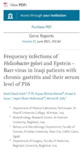 Publishing a paper in the international journal Gene Reports (Elsevier)