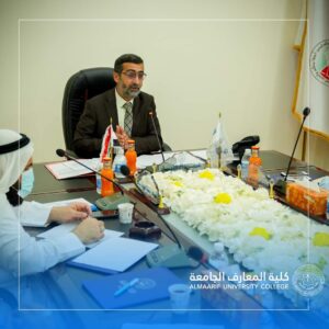 Al-Maarif University College Council held its sixth session for the academic year (2020/2021) at 11 am on Thursday (15/7/2021) in the college council hall headed by the Dean of the College, Prof. Yaqoub Nazim Ahmed respected.