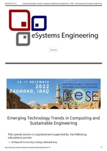 Scientific Activities of the Department of Computer Science and the Department of Civil Engineering