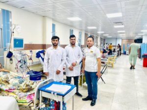 A Research Team Students of AUC at Dialysis Centers