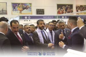 The Visit of the Minister of Higher Education and Scientific Research to Booth of AUC