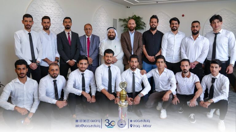 The Dean of AUC Honoured the Participated Team in the Championship of Iraqi Universities for Volleyball