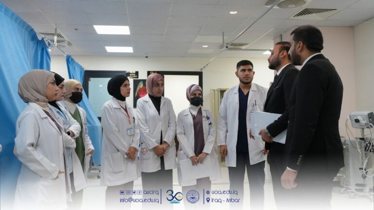 Deanship of Nursing College Paid a Visit to Al-Ramadi Teaching Hospital for Trainee Students