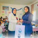 حملة توعية تحت شعار (انتي اقوى ) في جامعة المعارف