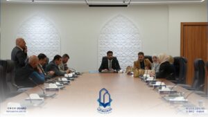 زيارة اللجنة الوزارية الخاصة بقواعد الامتثال للجامعات والكليات الأهلية إلى جامعة المعارف